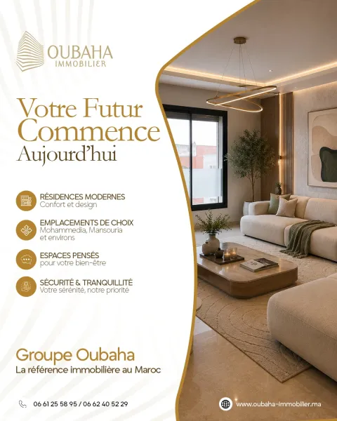 Oubaha Immobilier — visuel réseaux sociaux 4