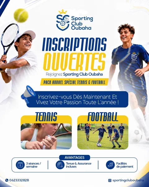 Sporting Club Oubaha — visuel réseaux sociaux 5