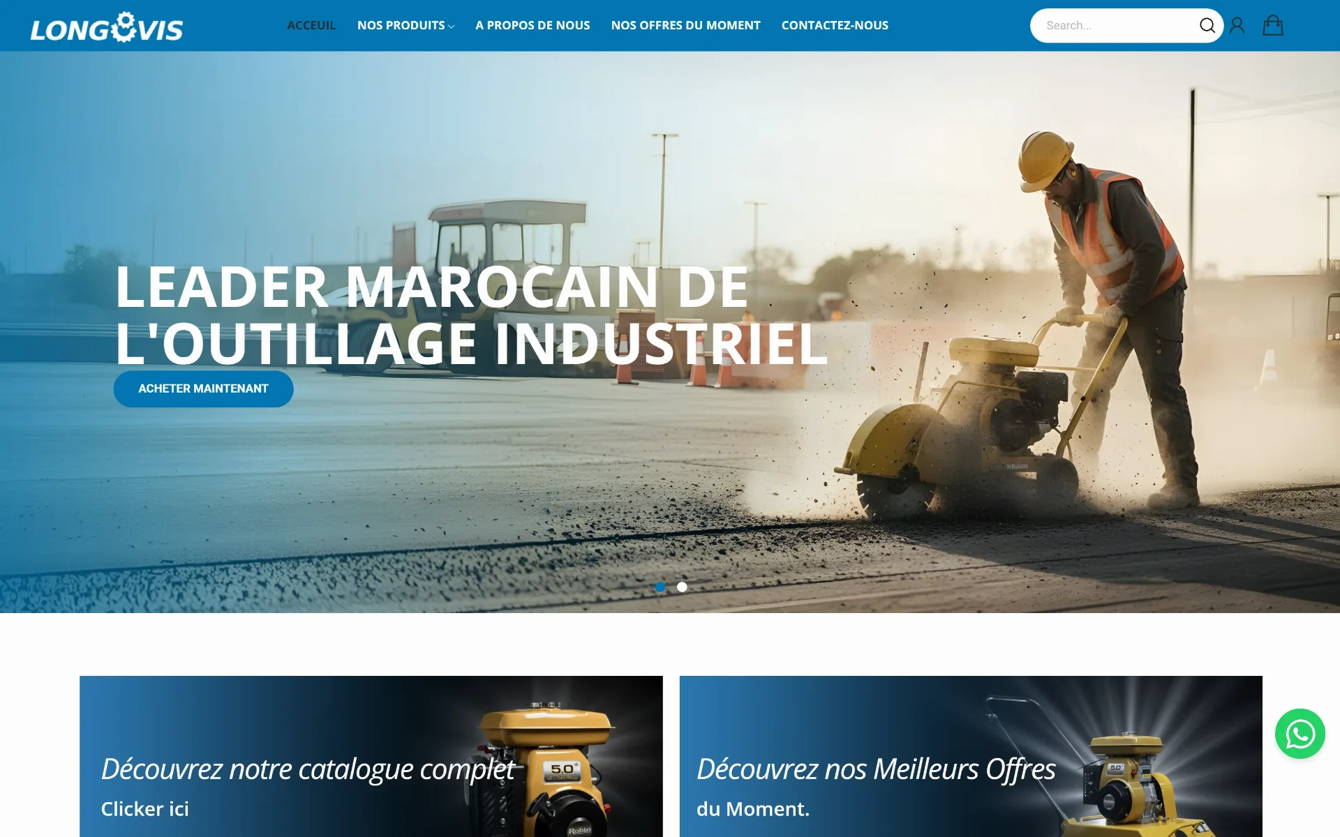 Longovis — Rendre commandable en ligne un catalogue d’outillage industriel